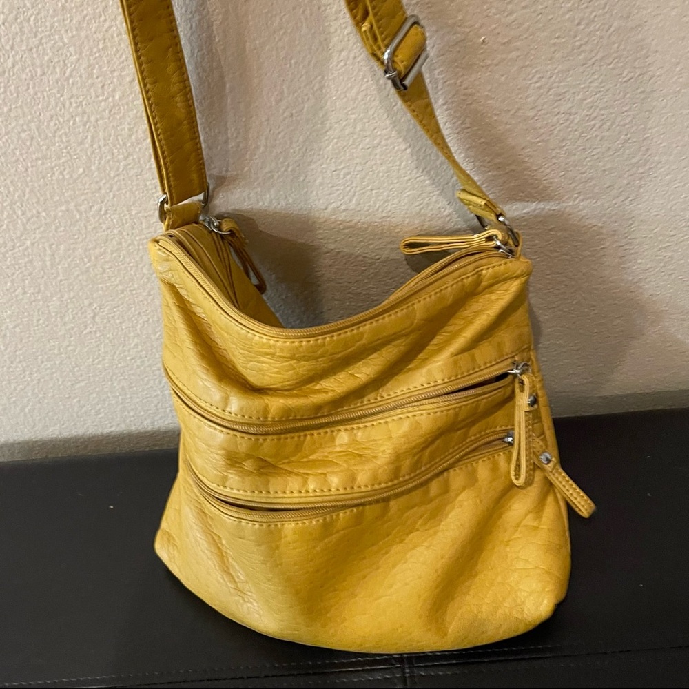 Bueno Bags | Bueno Collection Mustard Yellow Shoulder Bag